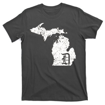 Vintage Detroit, Michigan Old English D T-Shirt