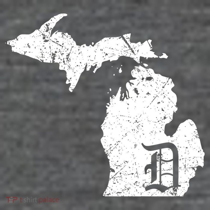 Vintage Detroit, Michigan Old English D T-Shirt