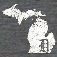Vintage Detroit, Michigan Old English D Tall T-Shirt