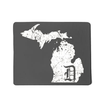 Vintage Detroit, Michigan Old English D Mousepad