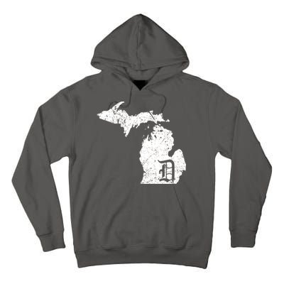 Vintage Detroit, Michigan Old English D Tall Hoodie