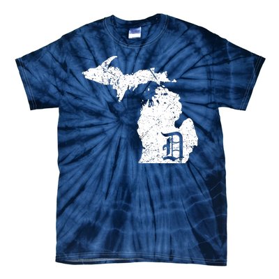 Vintage Detroit, Michigan Old English D Tie-Dye T-Shirt