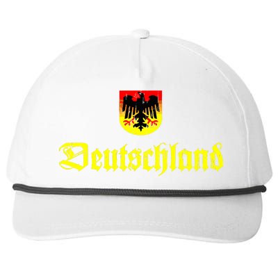 Vintage Deutschland German Logo Snapback Five-Panel Rope Hat