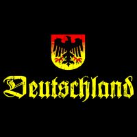 Vintage Deutschland German Logo Women's V-Neck T-Shirt