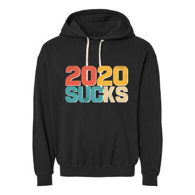 Vintage Distressed 2020 Sucks Garment-Dyed Fleece Hoodie