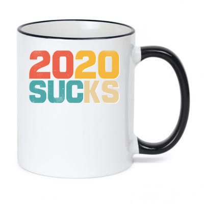 Vintage Distressed 2020 Sucks 11oz Black Color Changing Mug