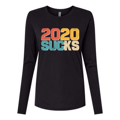 Vintage Distressed 2020 Sucks Womens Cotton Relaxed Long Sleeve T-Shirt