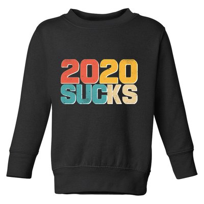 Vintage Distressed 2020 Sucks Toddler Sweatshirt