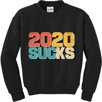 Vintage Distressed 2020 Sucks Kids Sweatshirt