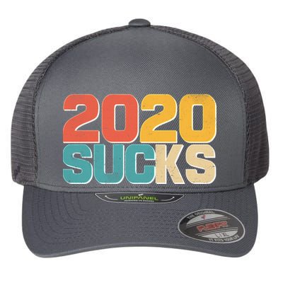 Vintage Distressed 2020 Sucks Flexfit Unipanel Trucker Cap
