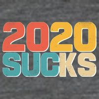 Vintage Distressed 2020 Sucks Button
