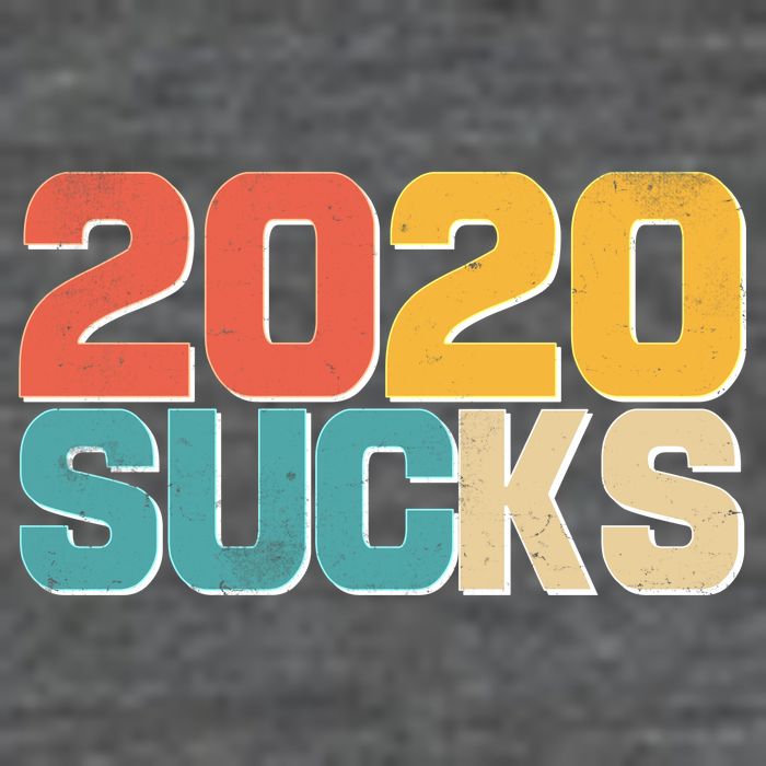 Vintage Distressed 2020 Sucks Button
