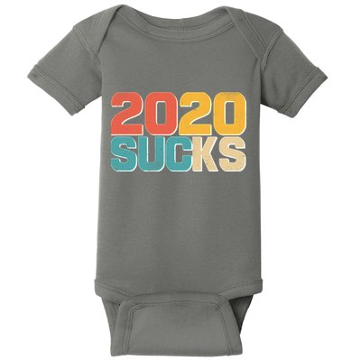 Vintage Distressed 2020 Sucks Baby Bodysuit