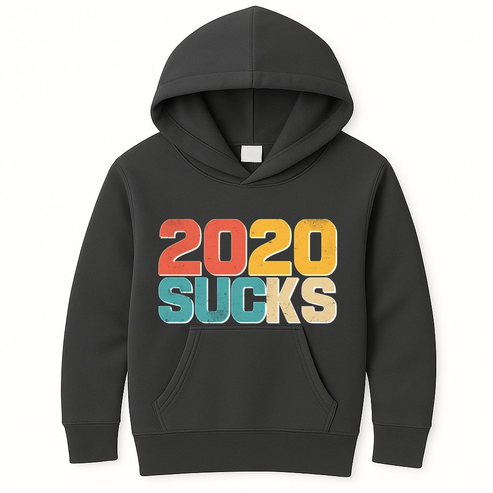 Vintage Distressed 2020 Sucks Kids Hoodie