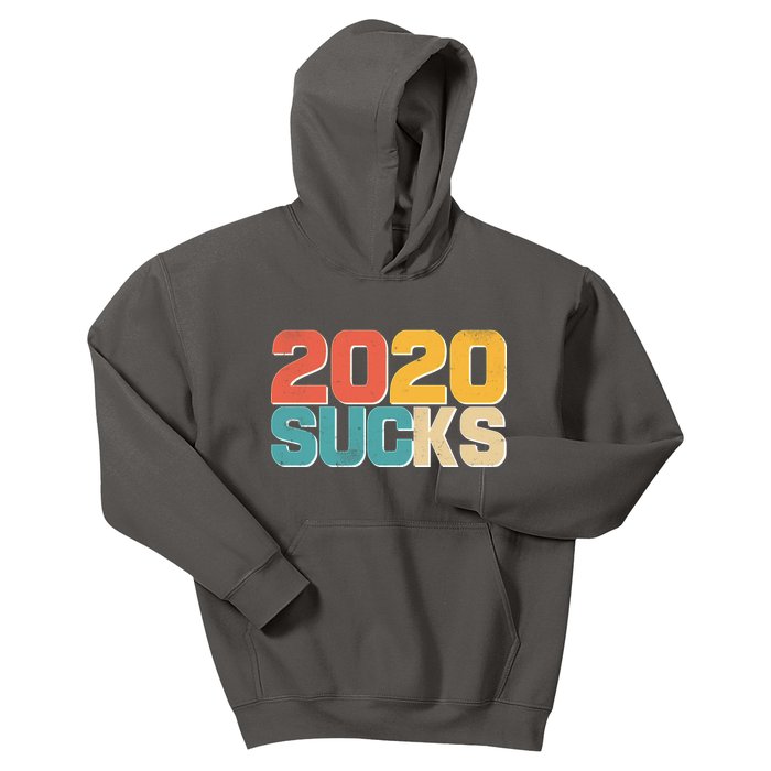 Vintage Distressed 2020 Sucks Kids Hoodie