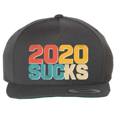Vintage Distressed 2020 Sucks Wool Snapback Cap