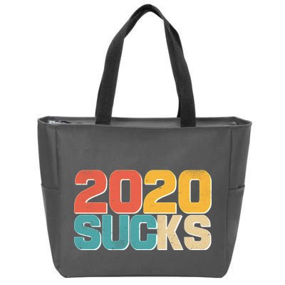 Vintage Distressed 2020 Sucks Zip Tote Bag
