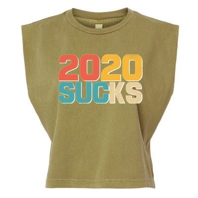 Vintage Distressed 2020 Sucks Garment-Dyed Women's Muscle Tee