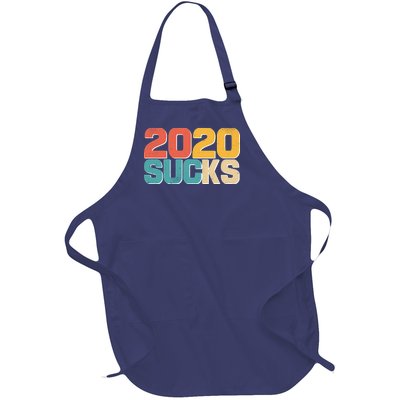 Vintage Distressed 2020 Sucks Full-Length Apron With Pockets