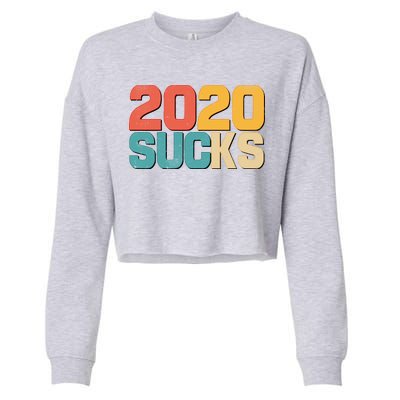 Vintage Distressed 2020 Sucks Cropped Pullover Crew