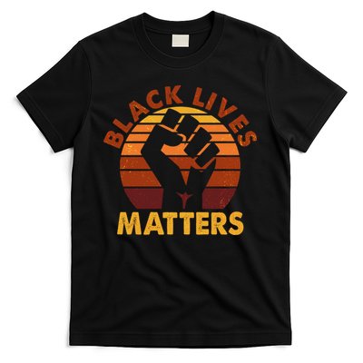 Vintage Distressed Black Lives Matter Fist T-Shirt