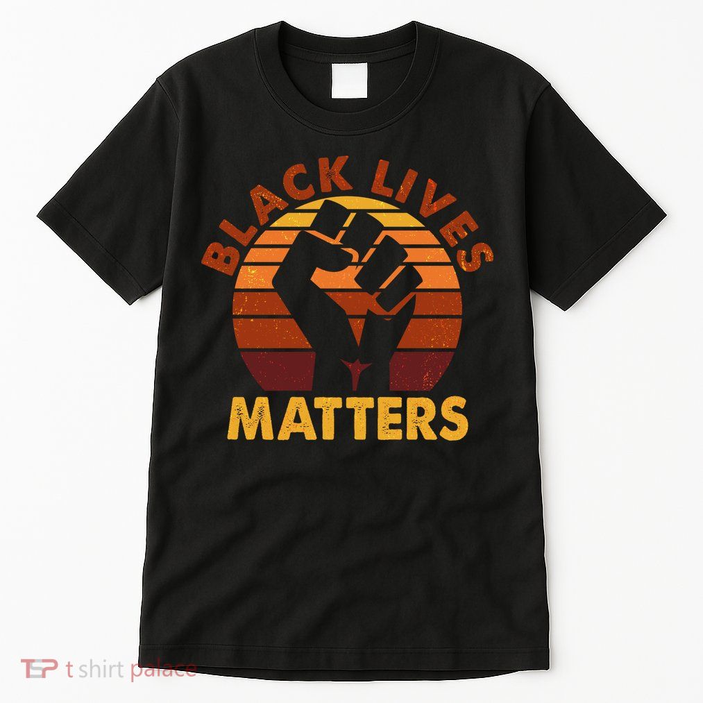 Vintage Distressed Black Lives Matter Fist Tall T-Shirt