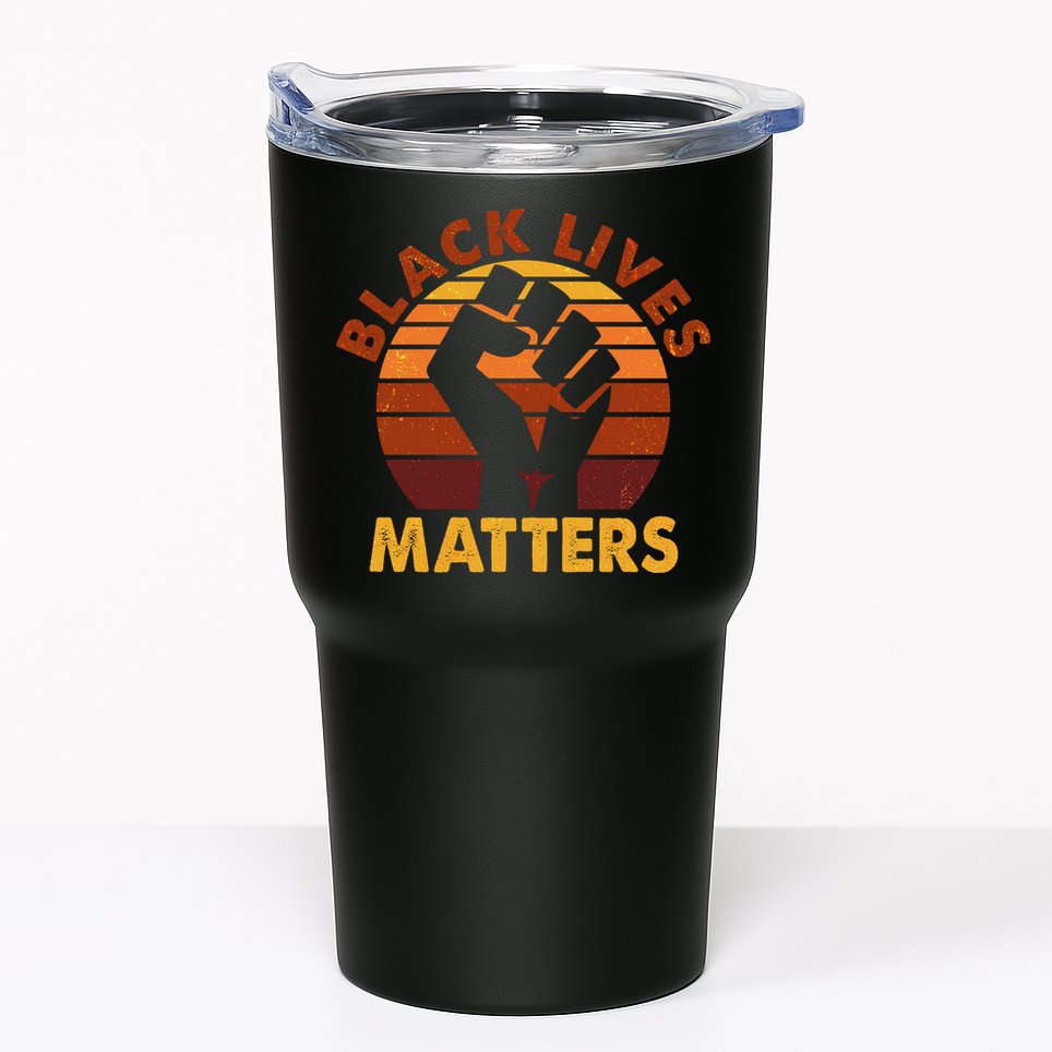 Vintage Distressed Black Lives Matter Fist Tumbler