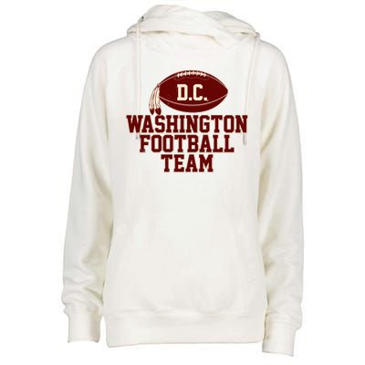 Vintage Distressed Washington DC Football Team Womens Funnel Neck Pullover Hood