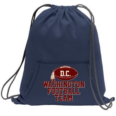 Vintage Distressed Washington DC Football Team Sweatshirt Cinch Pack Bag