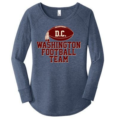 Vintage Distressed Washington DC Football Team Women's Perfect Tri Tunic Long Sleeve Shirt