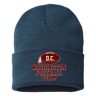 Vintage Distressed Washington DC Football Team Sustainable Knit Beanie