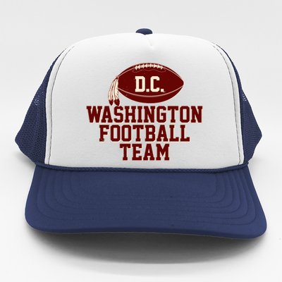 Vintage Distressed Washington DC Football Team Trucker Hat