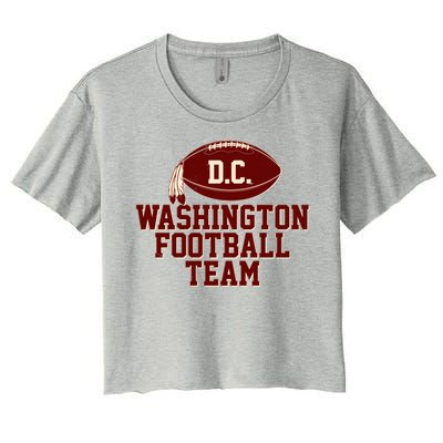 Vintage Distressed Washington DC Football Team Women's Crop Top Tee