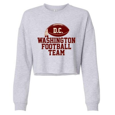 Vintage Distressed Washington DC Football Team Cropped Pullover Crew