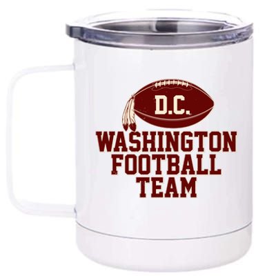 Vintage Distressed Washington DC Football Team 12 oz Stainless Steel Tumbler Cup