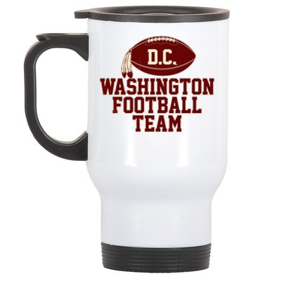 Vintage Distressed Washington DC Football Team Stainless Steel Travel Mug