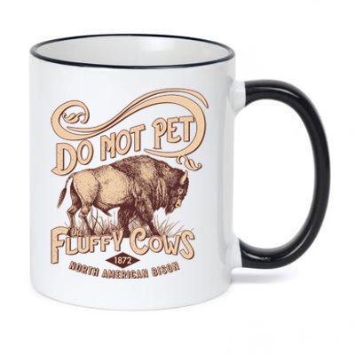 Vintage Do Not Pet The Fluffy Cows 11oz Black Color Changing Mug