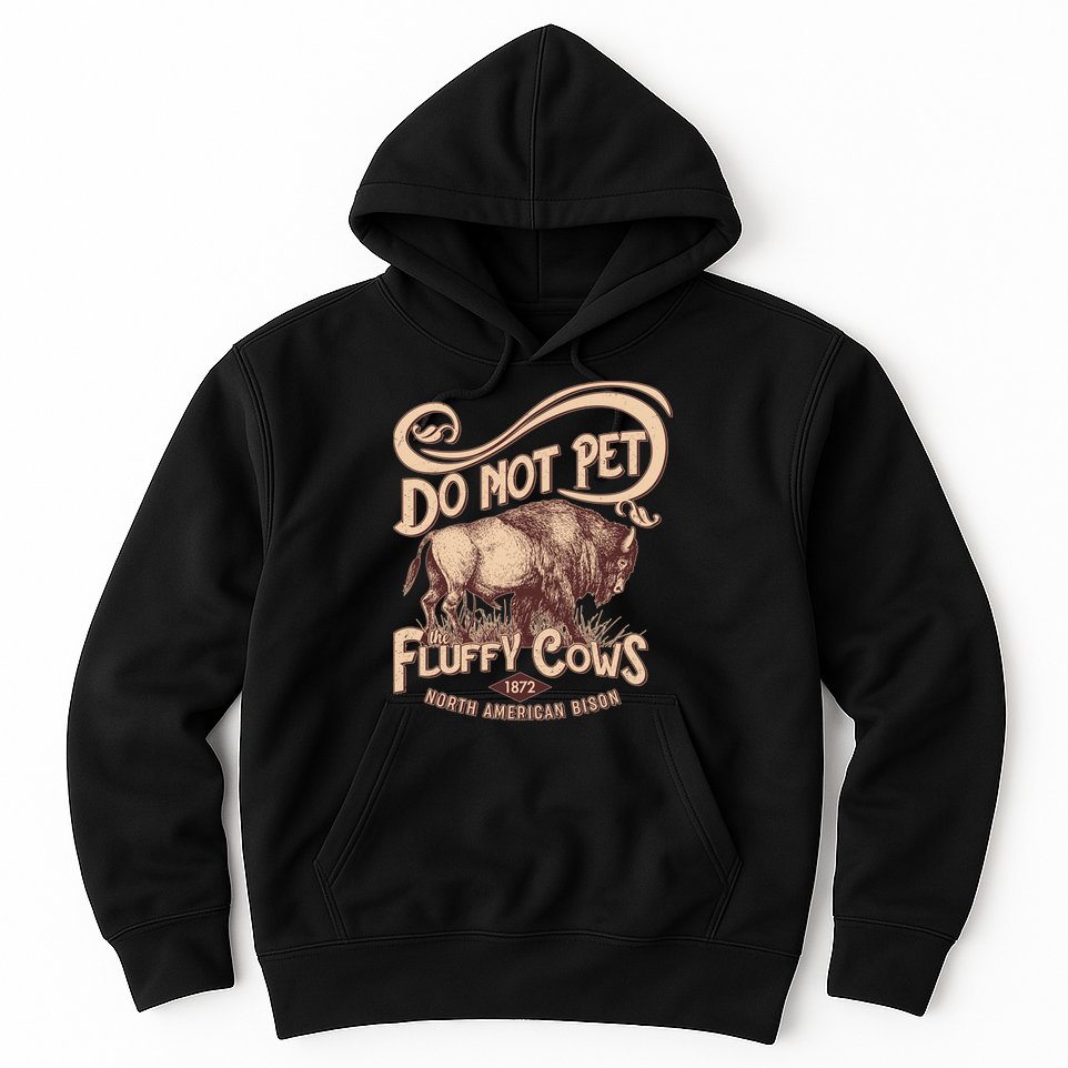 Vintage Do Not Pet The Fluffy Cows Hoodie