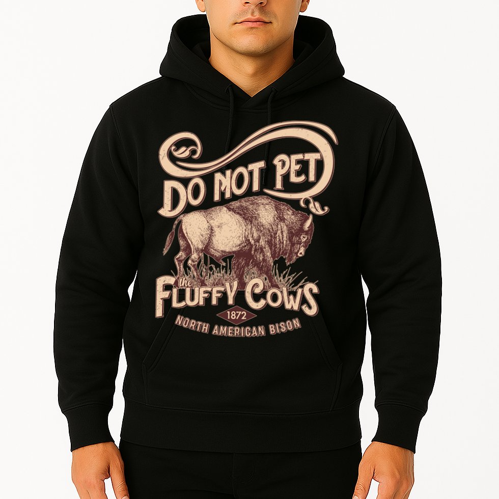 Vintage Do Not Pet The Fluffy Cows Hoodie