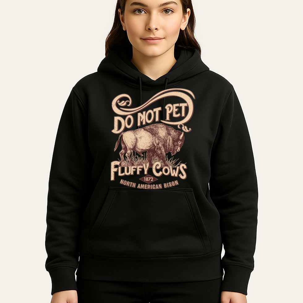 Vintage Do Not Pet The Fluffy Cows Hoodie