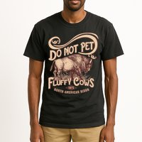 Vintage Do Not Pet The Fluffy Cows Tall T-Shirt