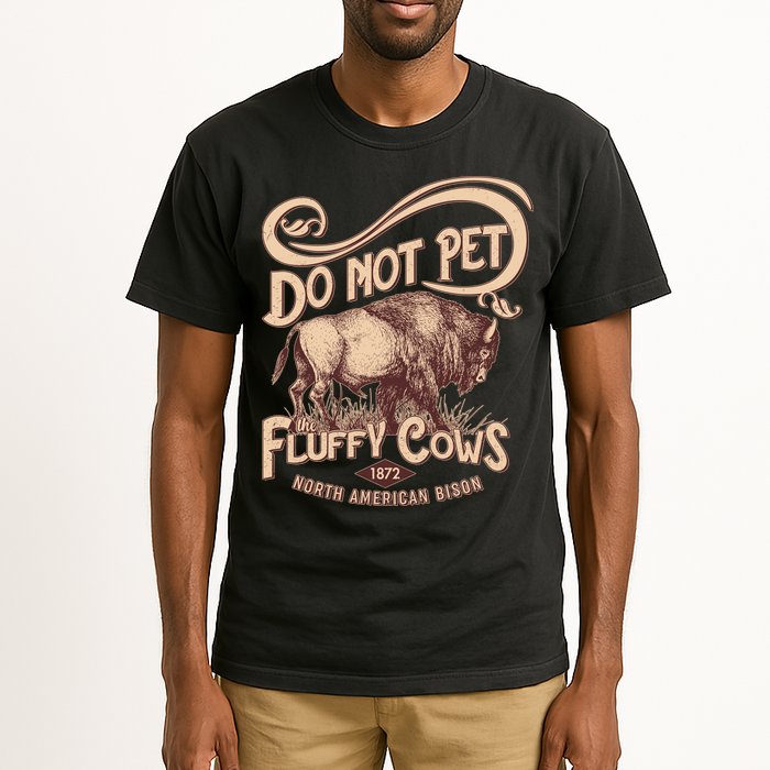 Vintage Do Not Pet The Fluffy Cows Tall T-Shirt