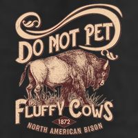 Vintage Do Not Pet The Fluffy Cows Tumbler