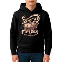 Vintage Do Not Pet The Fluffy Cows Kids Hoodie