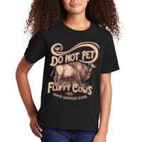 Vintage Do Not Pet The Fluffy Cows Kids T-Shirt