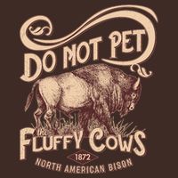Vintage Do Not Pet The Fluffy Cows Apron