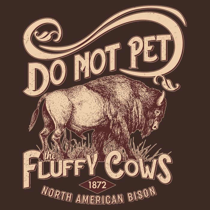 Vintage Do Not Pet The Fluffy Cows Apron
