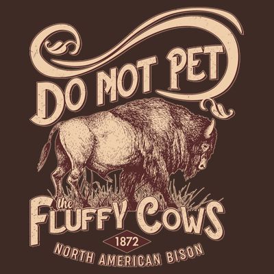 Vintage Do Not Pet The Fluffy Cows T-Shirt
