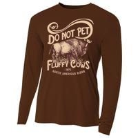 Vintage Do Not Pet The Fluffy Cows Cooling Performance Long Sleeve Crew