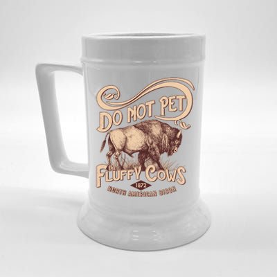 Vintage Do Not Pet The Fluffy Cows Beer Stein